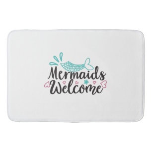 Mermaids Welcome Bath Mat