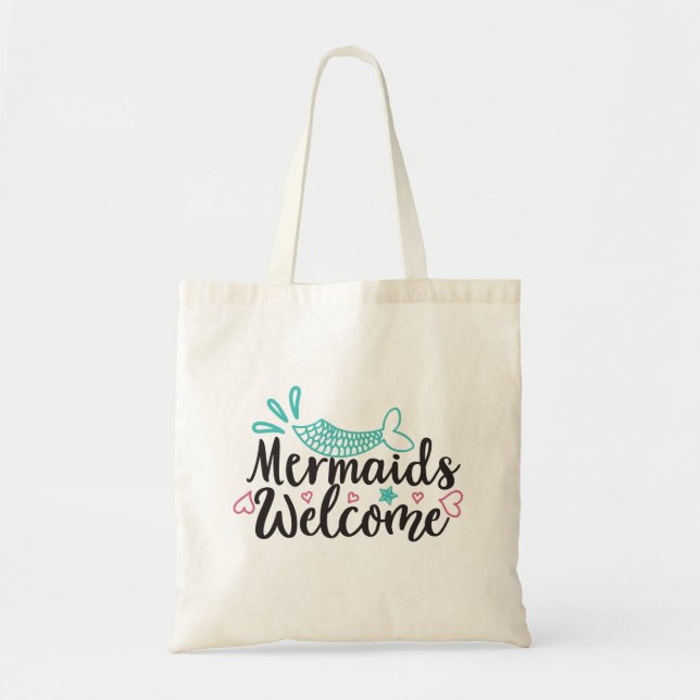 Mermaids Welcome Tote Bag (Front)