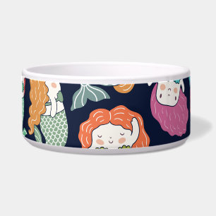 Mermaids: whimsical seamless pattern.