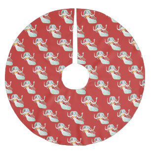 Mermaids with Dreadlocks Thunder_Cove Brushed Polyester Tree Skirt