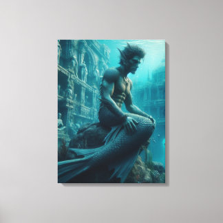 Merman Canvas Print