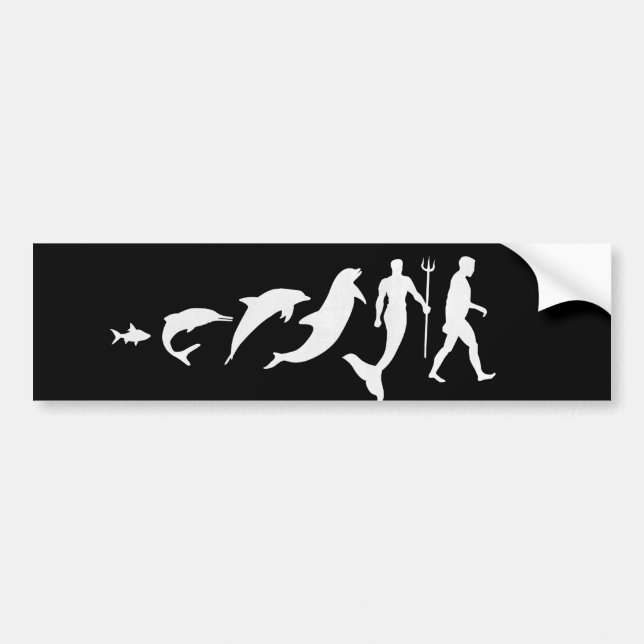 Merman Evolution Bumper Sticker (Front)