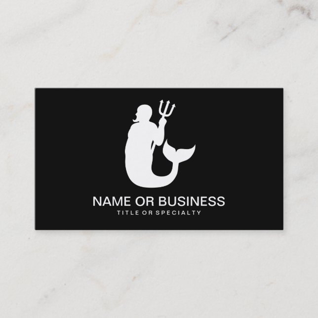 merman icon business card (Front)