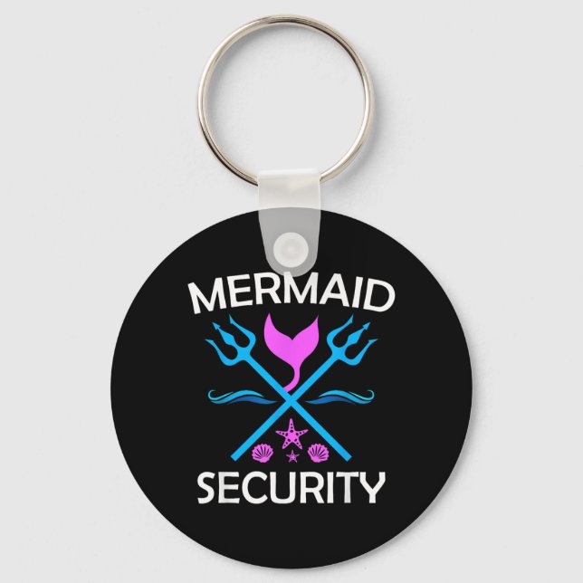 Merman Mermaid Security Key Ring (Front)