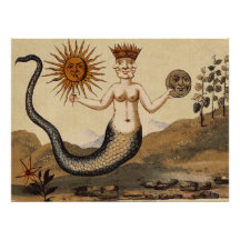 Merman Sun and Moon Symbol Perfect