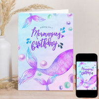 Mermazing Birthday Bright Mermaid Personalised