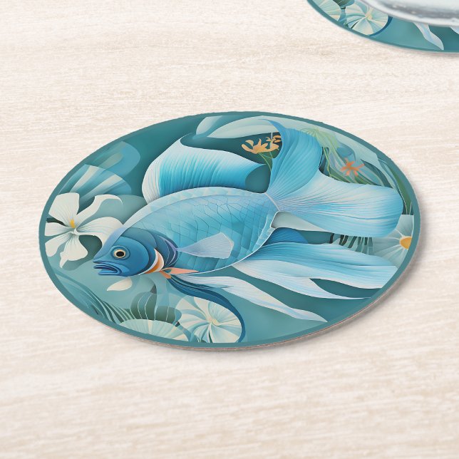 Mermen Round Paper Coaster (Mermen Round Paper Coaster
)