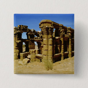 Meroitic kiosk 15 cm square badge