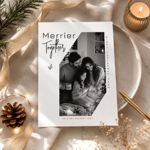 Merrier Together Creative Family Photo Christmas Card