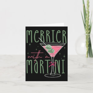Merrier With A Martini Martini Tail Gles Xmas Paja Card