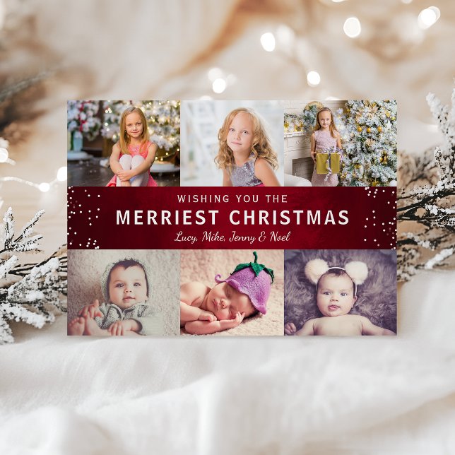 Merriest Christmas Holiday Photo Collage (Creator Uploaded)