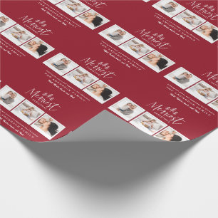 Merriest Christmas multi photo holiday Wrapping Paper
