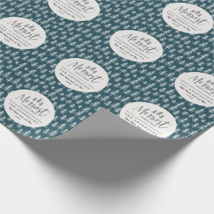 Merriest Christmas rustic farmhouse holiday Wrapping Paper