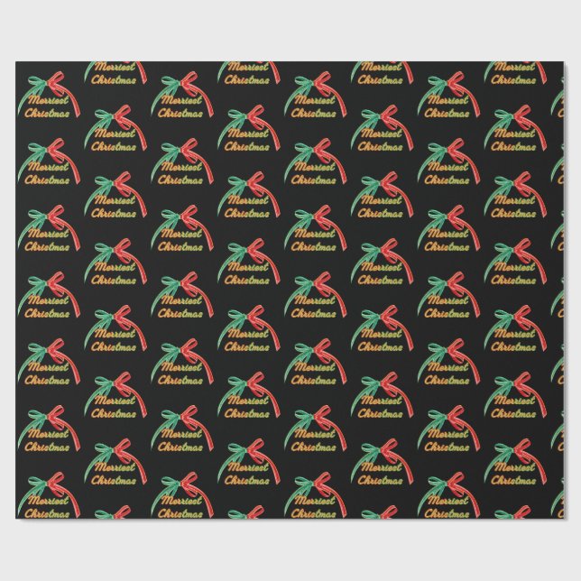 merriest Christmas Wrapping Paper (Flat)