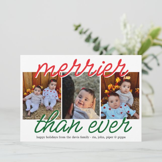 Merriest Holiday Card (Standing Front)