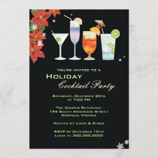 Merriest Holiday Cocktail Party Invitation