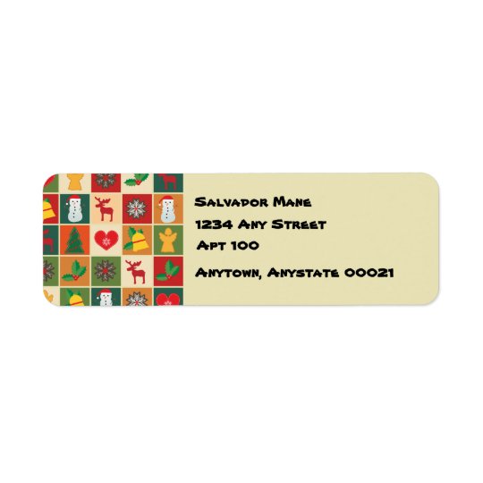 Merriest of Christmases Return Address Label