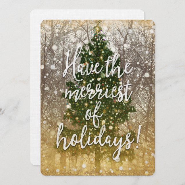Merriest of Holiday Parties Invitation (Front/Back)