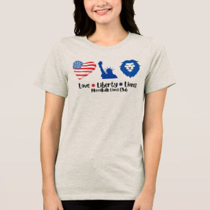 Merrillville Lions 4th of July T-Shirt Tri-Blend Shirt