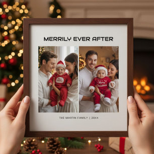 Merrily Ever After Cozy Family Christmas Card