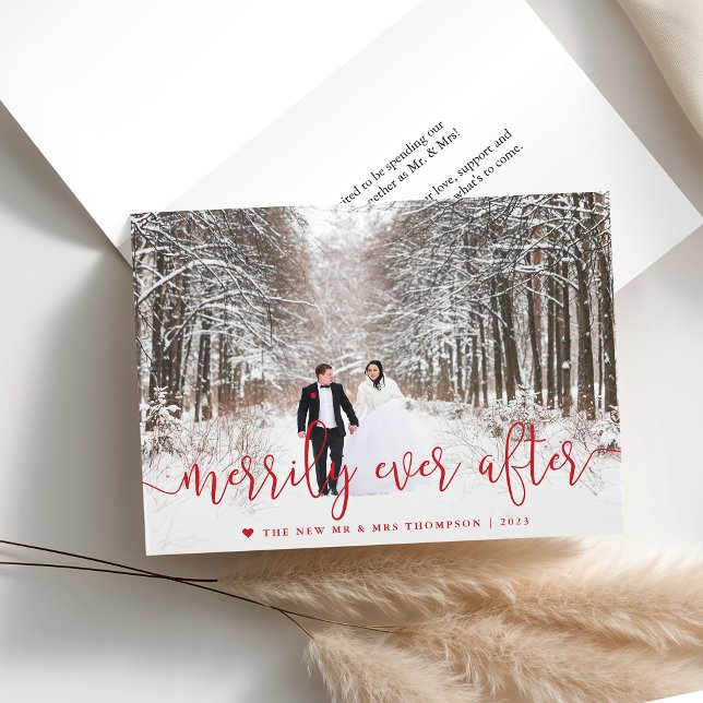 Merrily Ever After | Folded Holiday Card (Creator Uploaded)