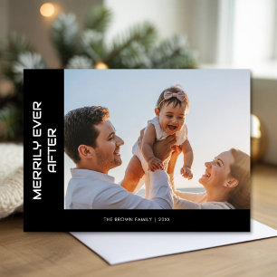 Merrily Ever After Funny Family Holiday Card