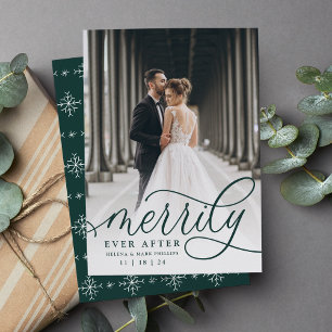 Merrily Ever After Holiday Wedding Announcement