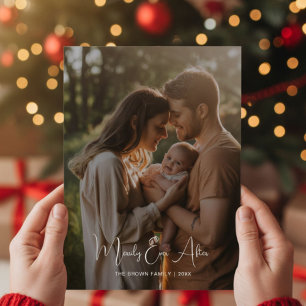 Merrily Ever After Joyful Family Holiday Card