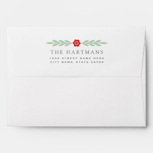 Merrily   Pre-Addressed Holiday Envelopes