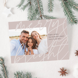 Merrily Sketched Modern Holiday Photo Card