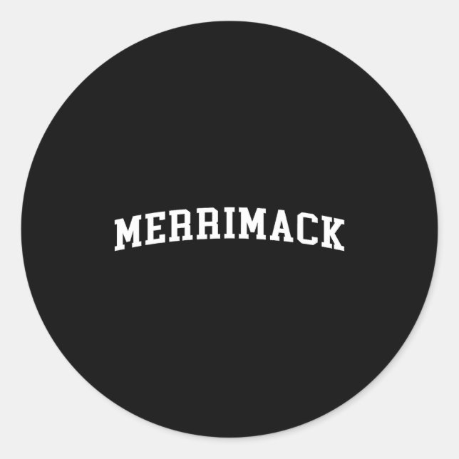 Merrimack  classic round sticker (Front)