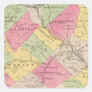 Merrimack County Square Sticker