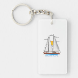 Merritt Island Coastal Nautical Sailing Sailor Key Ring