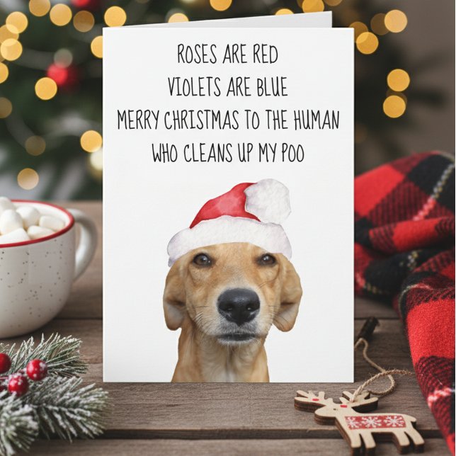 Merrry Christmas from the Dog Funny Card (Creator Uploaded)