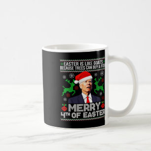 Merry 4th Of Easter Funny Christmas Ugly Sweater M Coffee Mug