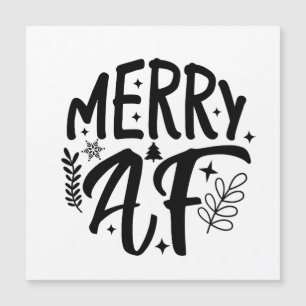 Merry Af Funny Christmas Snowflake Xmas 