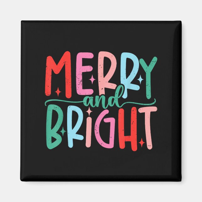 Merry &amp; Bright Moody &amp; Uptight Matching Co Magnet (Front)