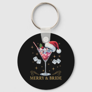 Merry And Bride Bachelorette Party Tail Drink Chri Key Ring