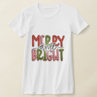 Merry and Bright 3D Graffiti Edition – Urban Chic  T-Shirt
