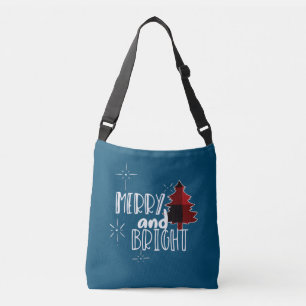 Merry and Bright Amazing Xmas Funny Christmas Crossbody Bag