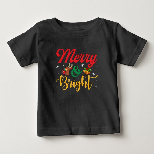 Merry and bright baby T-Shirt (Front)
