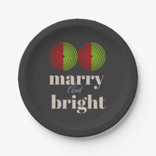 "Merry and Bright: Celebrate the Joy of the Season Paper Plate