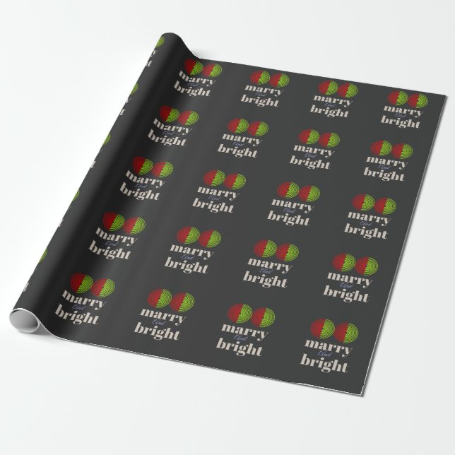 "Merry and Bright: Celebrate the Joy of the Season Wrapping Paper (Unrolled)