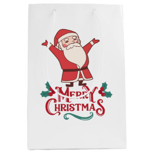  Merry and Bright Christmas 2023 Family Holiday  Medium Gift Bag