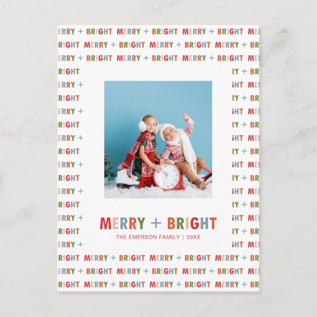 Merry and Bright Christmas Card (Front)