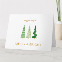 Merry and Bright - Christmas Card