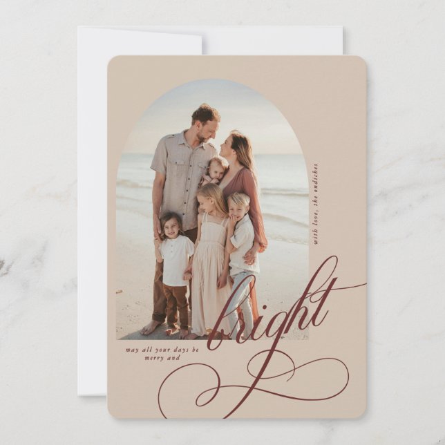 Merry and Bright Christmas Card (Front)