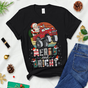 Merry and Bright Christmas, Christmas Car T-Shirt