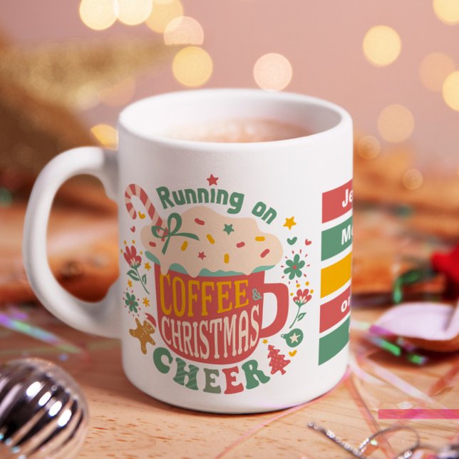 Merry and Bright Christmas Coffee Mug (A perfect gift for anyone who’s merry, bright, and caffeinated!)