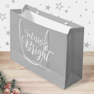 Merry and Bright Christmas Company Large Gift Bag
